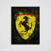 Der Bauplan der Geschwindigkeit – Silverstone Track Kunstdruck