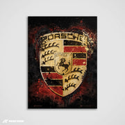 Der Bauplan der Geschwindigkeit – Silverstone Track Kunstdruck
