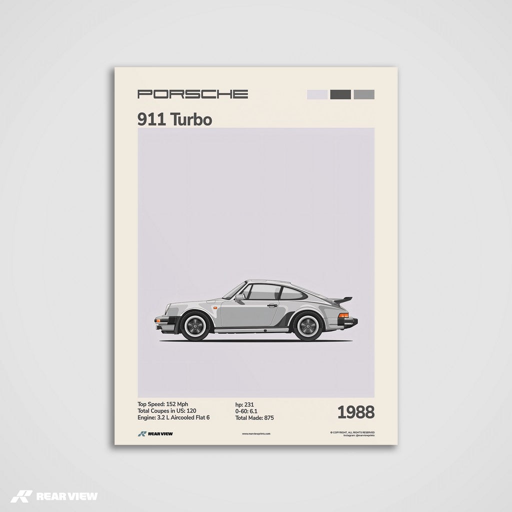 Turbo Legacy - 911 Turbo Art Print