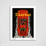 Rustikaler Glanz – 911 Turbo Kunstdruck