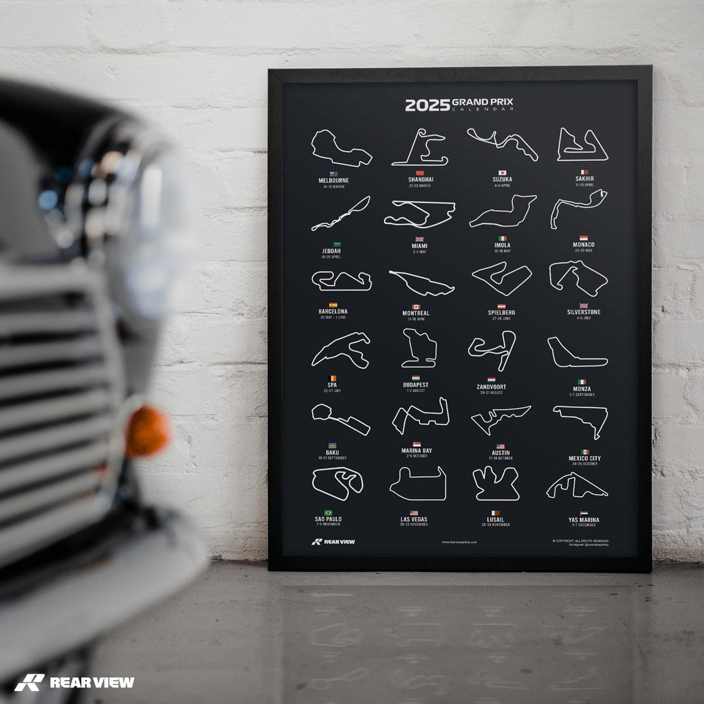 Racing Circuits - 2025 Grand Prix Art Print