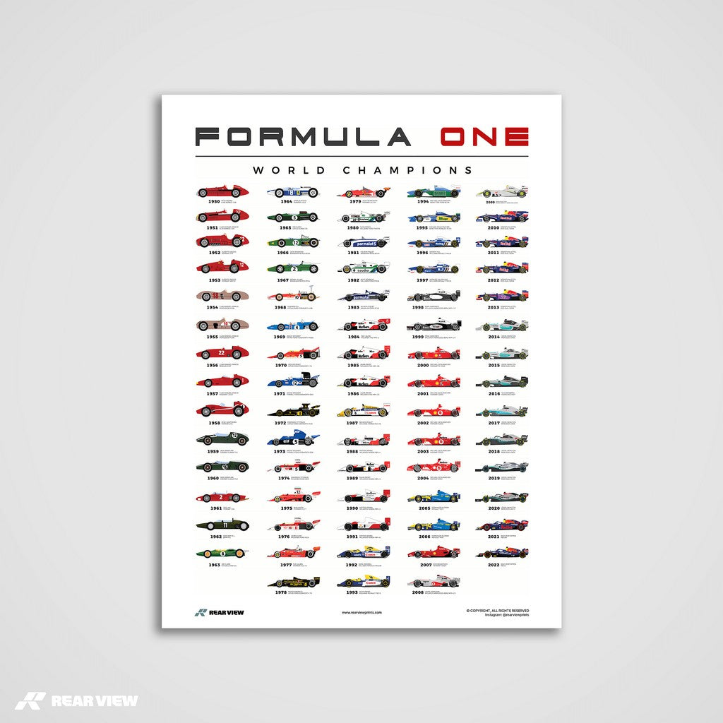 F1 World Champions – Art Print