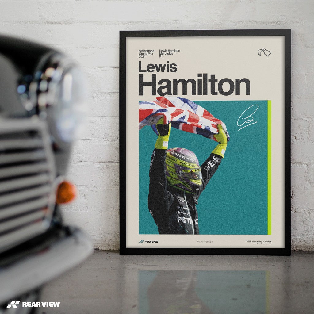 Silverstone Glory - Lewis Hamilton Art Print