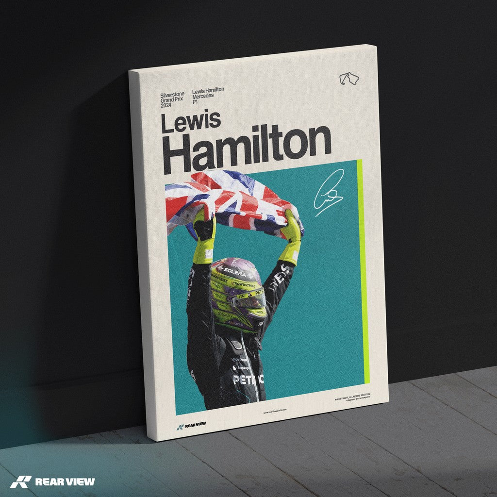 Silverstone Glory - Lewis Hamilton Art Print