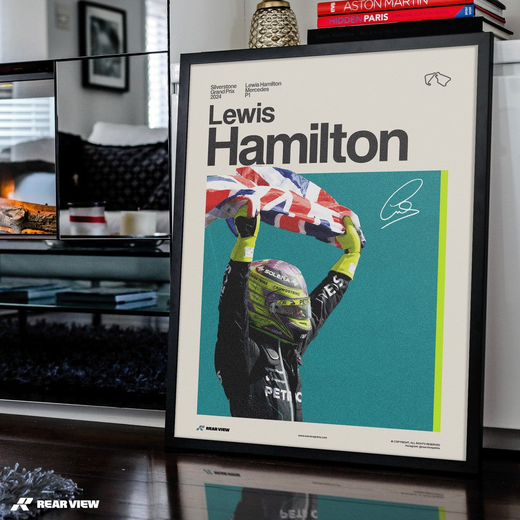 Silverstone Glory - Lewis Hamilton Art Print