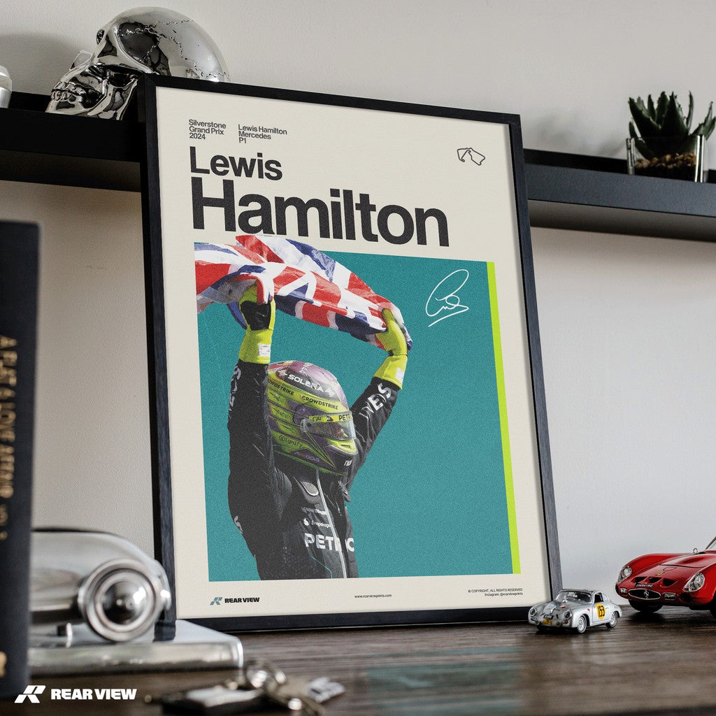 Silverstone Glory - Lewis Hamilton Art Print