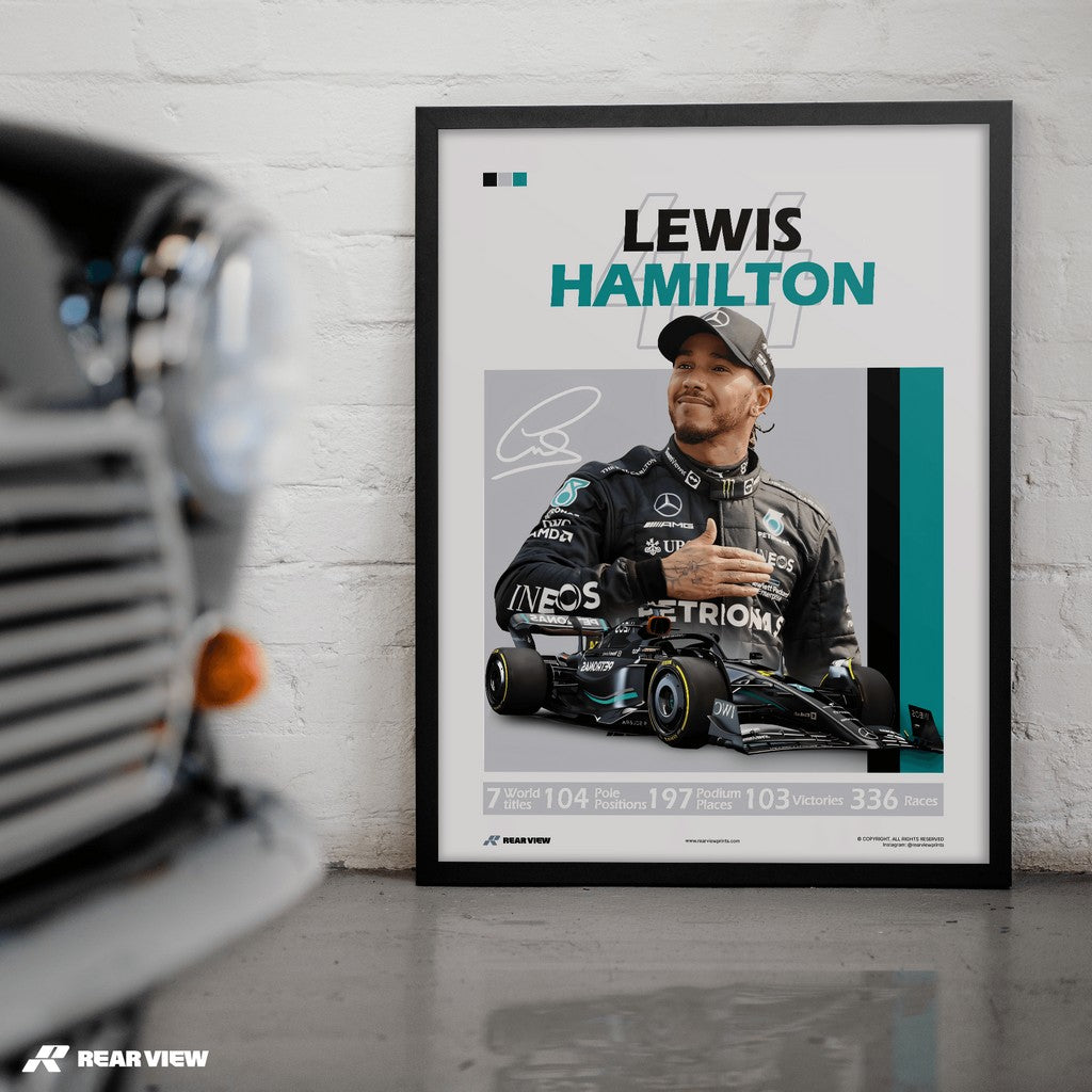 Racing Greatness - Hamilton Art Print