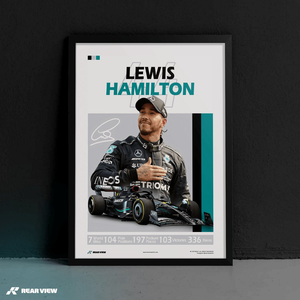 Racing Greatness - Hamilton Art Print