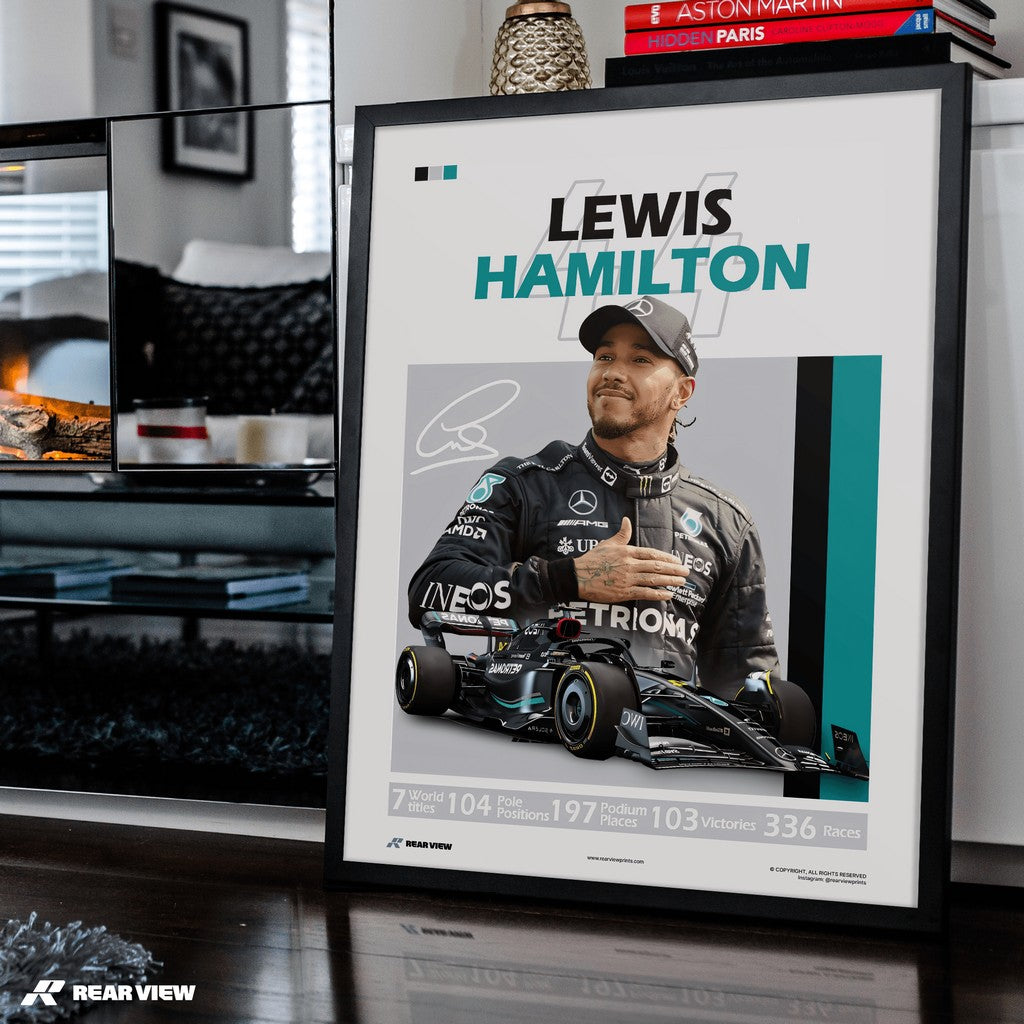 Racing Greatness - Hamilton Art Print