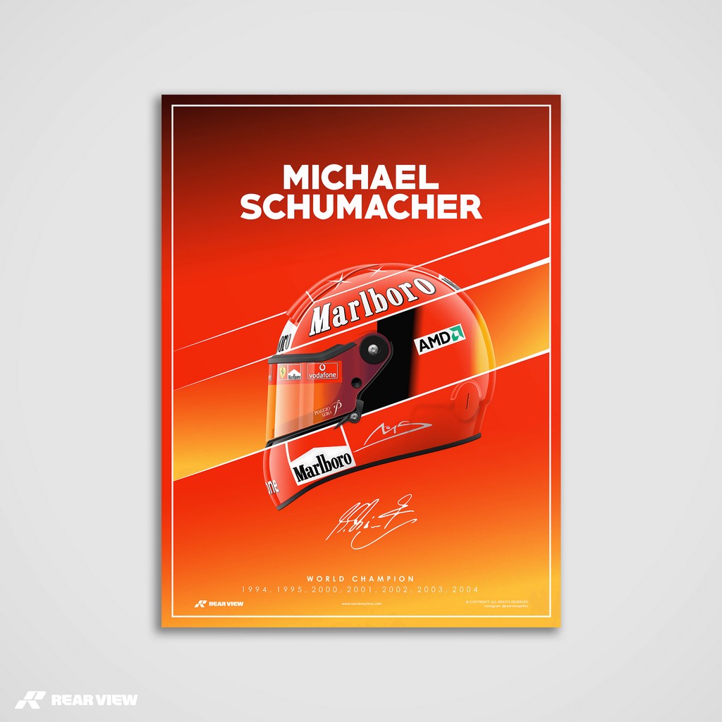 Legend of the Circuits - Schumacher Art Print