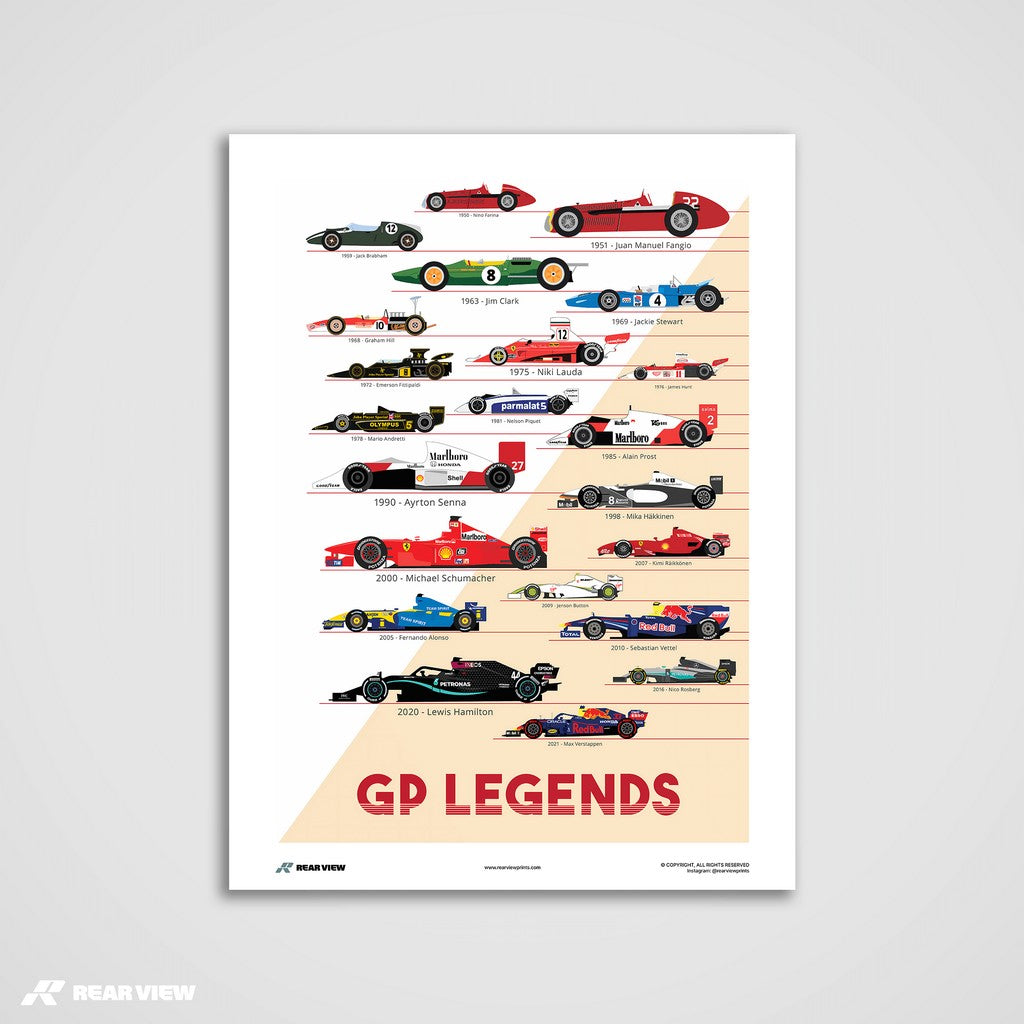 Racing Greats – GP Legends Art Print