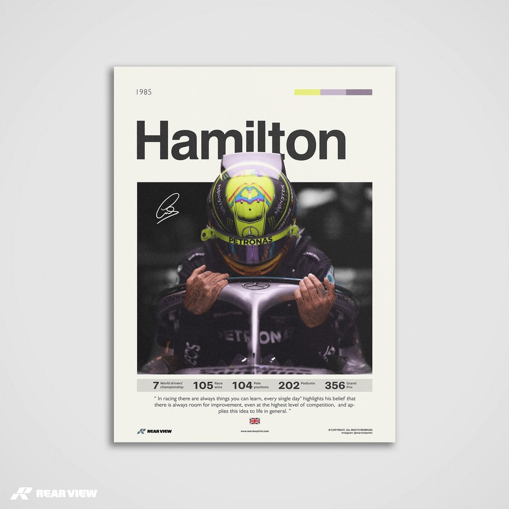 Racing Spirit - Hamilton Art Print