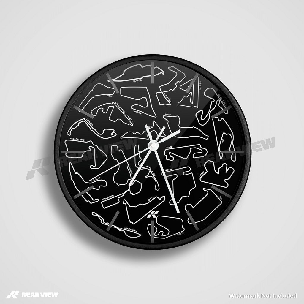 F1 Race Track - Black Clock