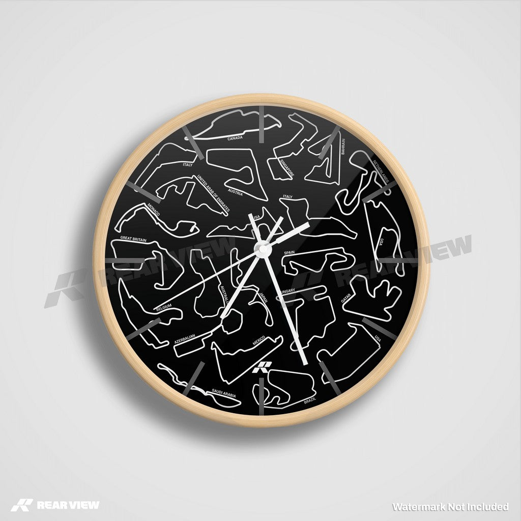 F1 Race Track - Black Clock