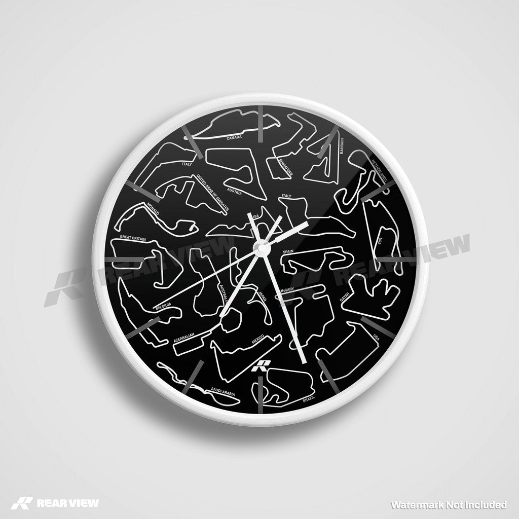 F1 Race Track - Black Clock