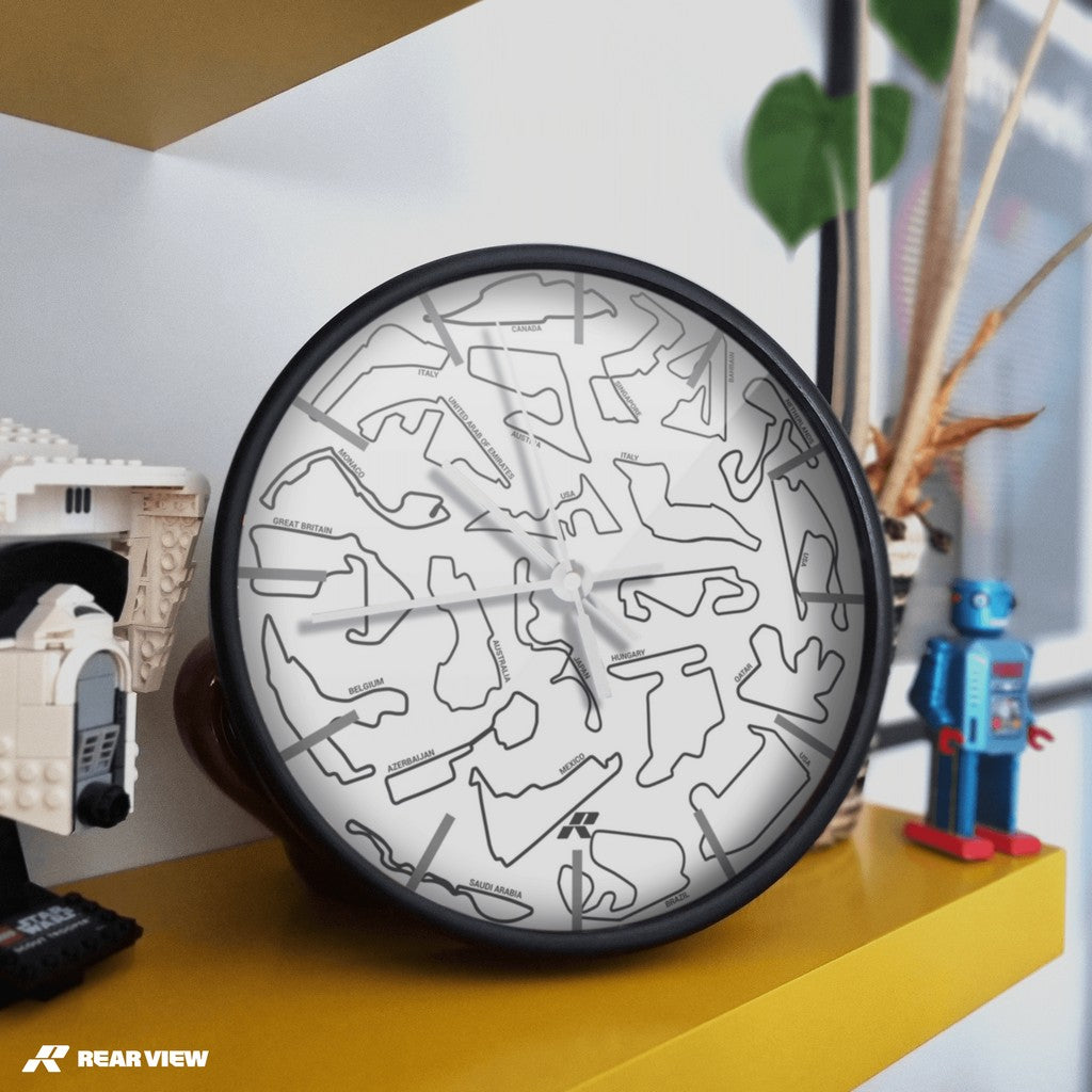 F1 Race Track - White Clock