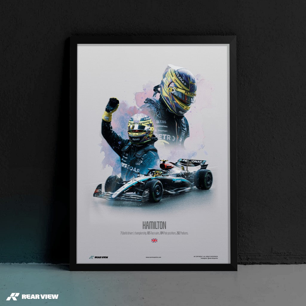 Podium Legend - Hamilton Art Print