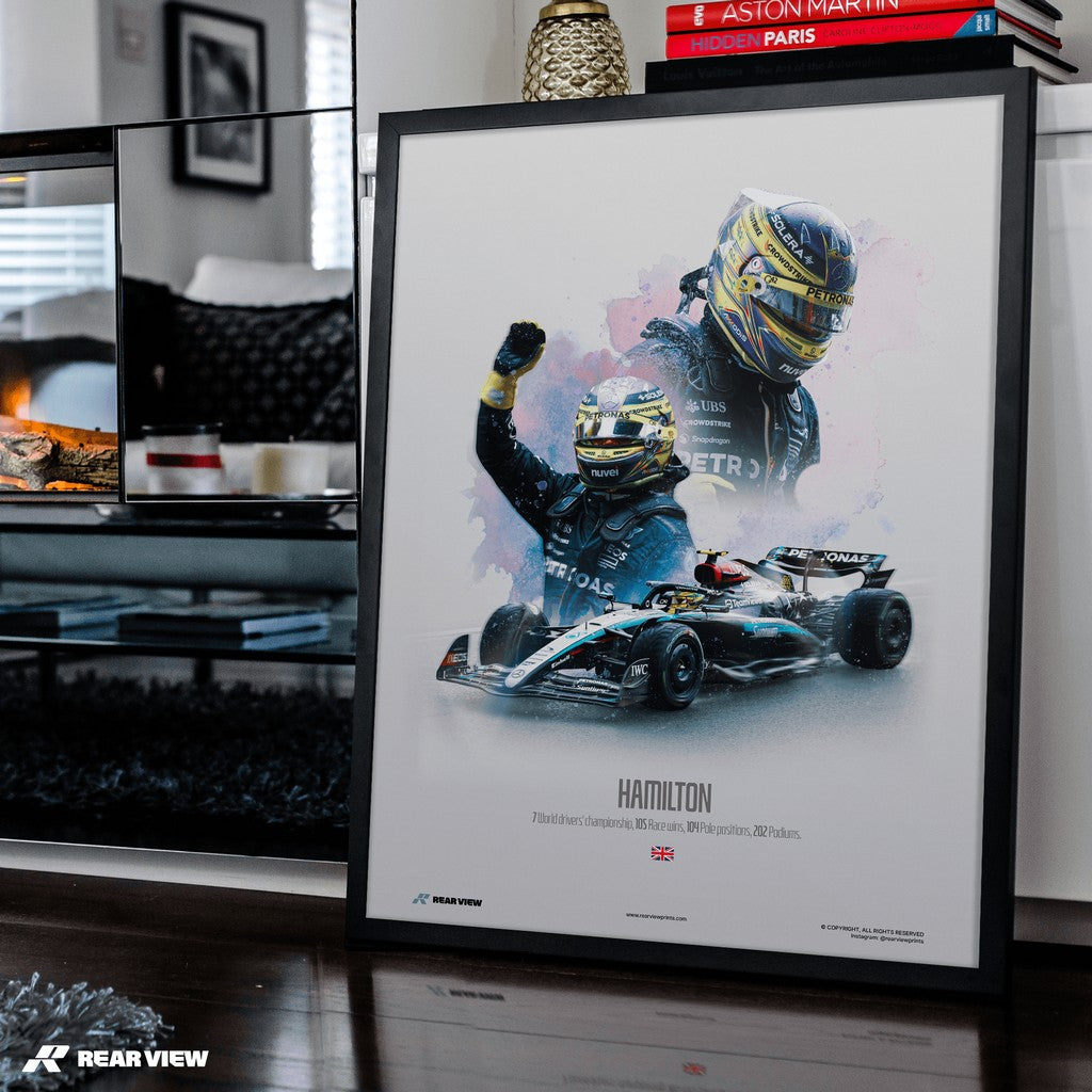 Podium Legend - Hamilton Art Print