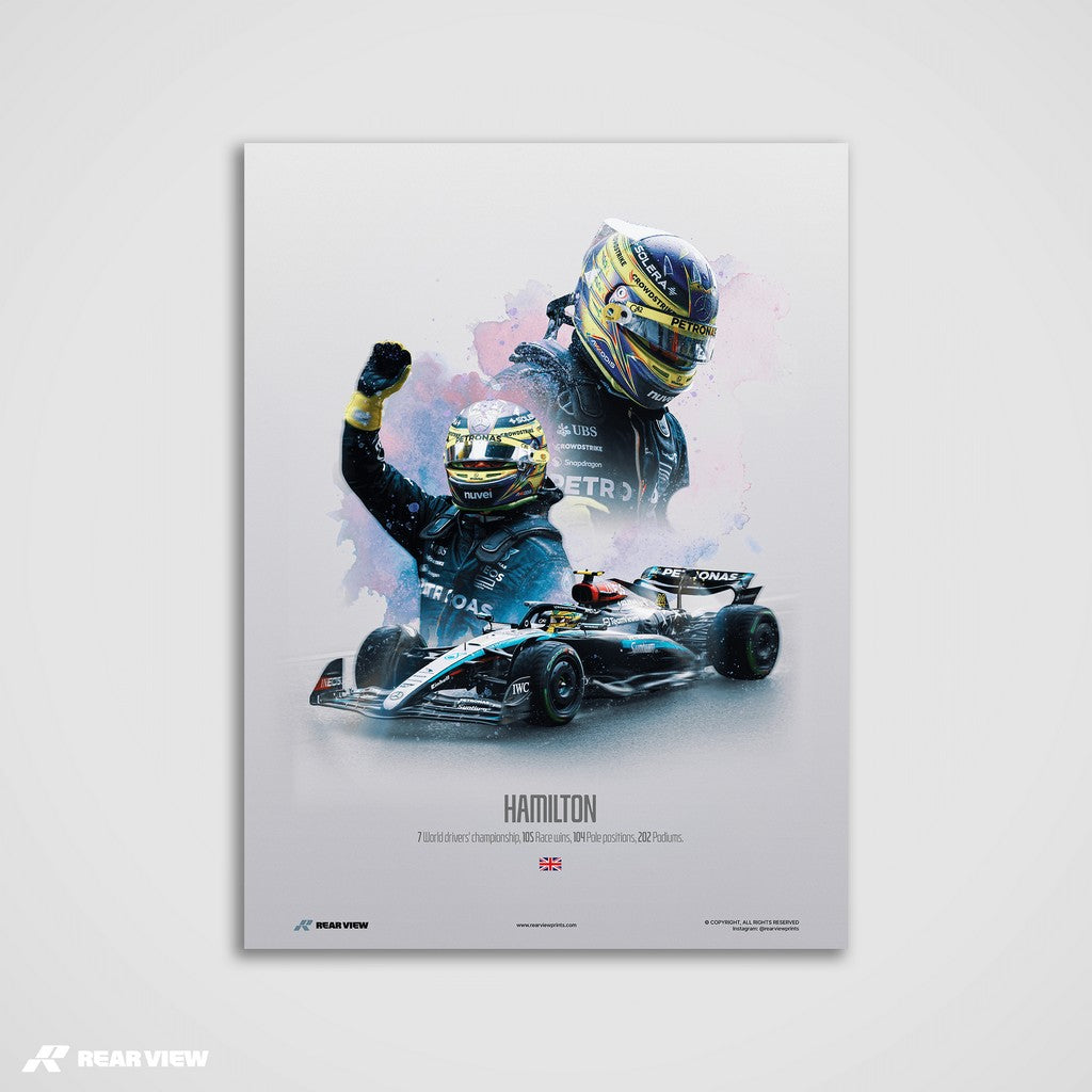 Podium Legend - Hamilton Art Print