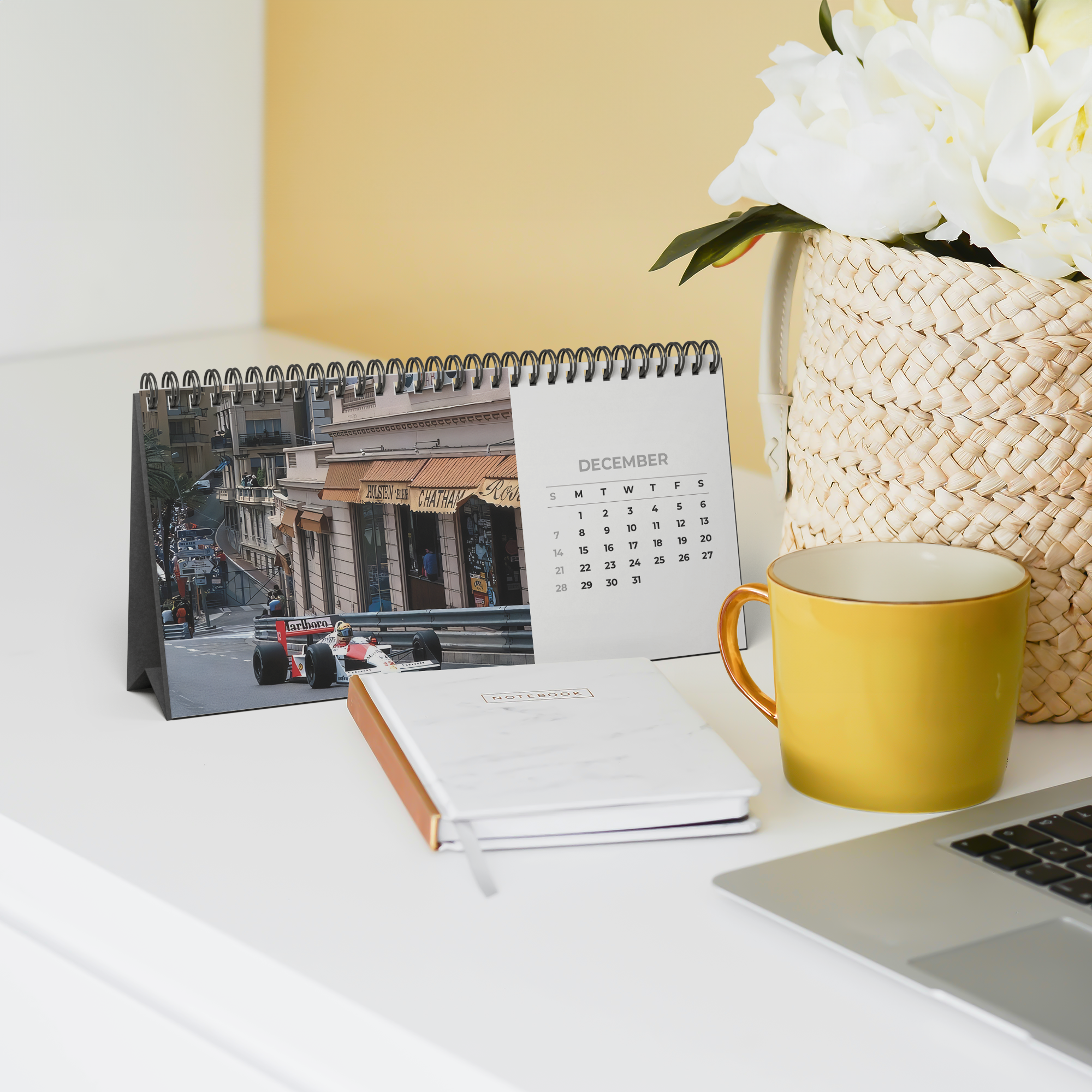 F1_2025_Desktop_Calendar_Yellow_Mug_Mockup.png