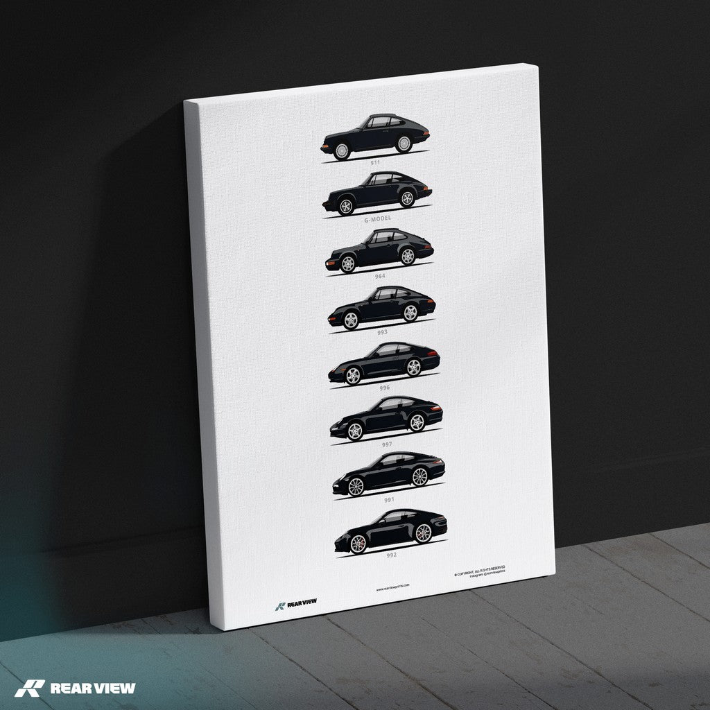 911 - Minimalist Car Art Print