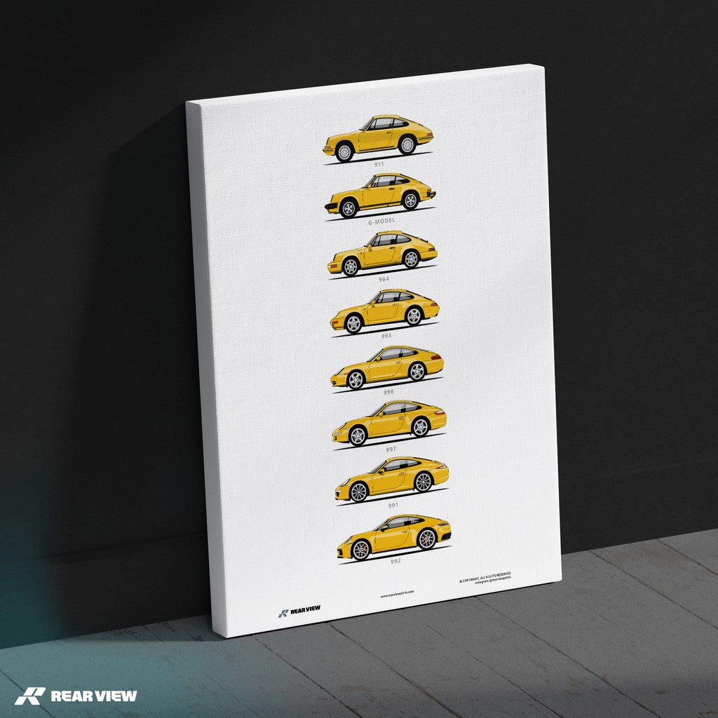 911 - Minimalist Car Art Print