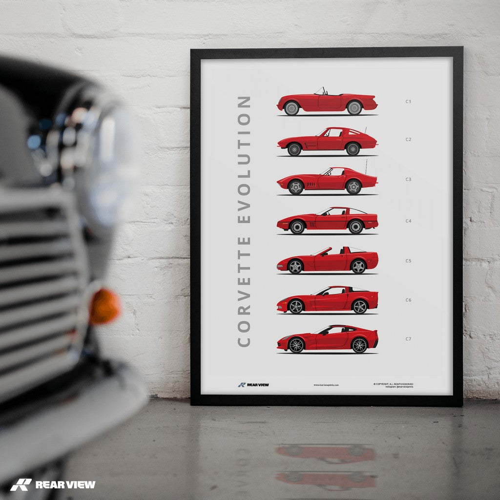 Corvette - Car Art Print