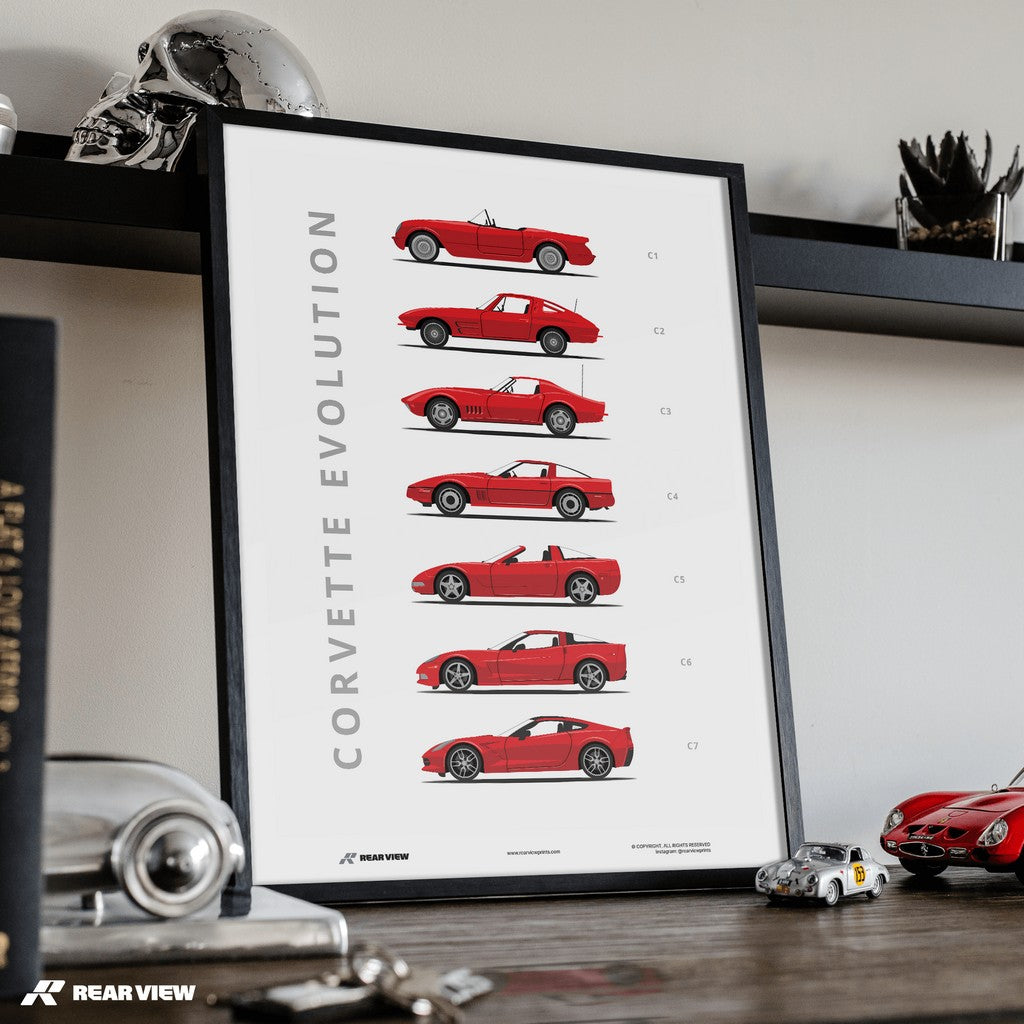 Corvette - Car Art Print