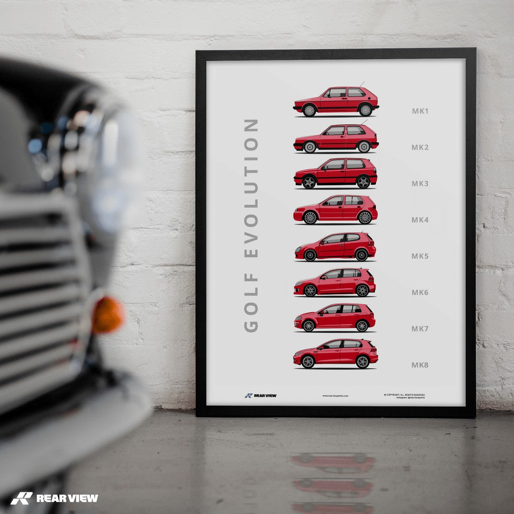 Golf -  Car Art Print