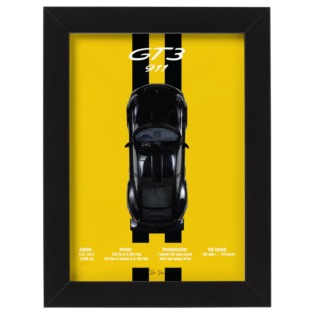 Precision Drive – GT3 911 3D Framed Diecast Car