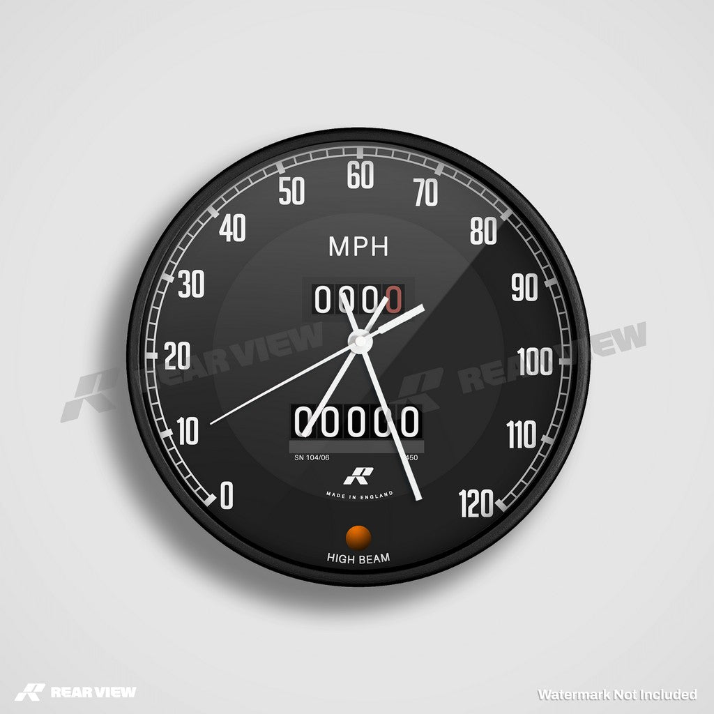 1955 MG Speed Dial - Grey Clock