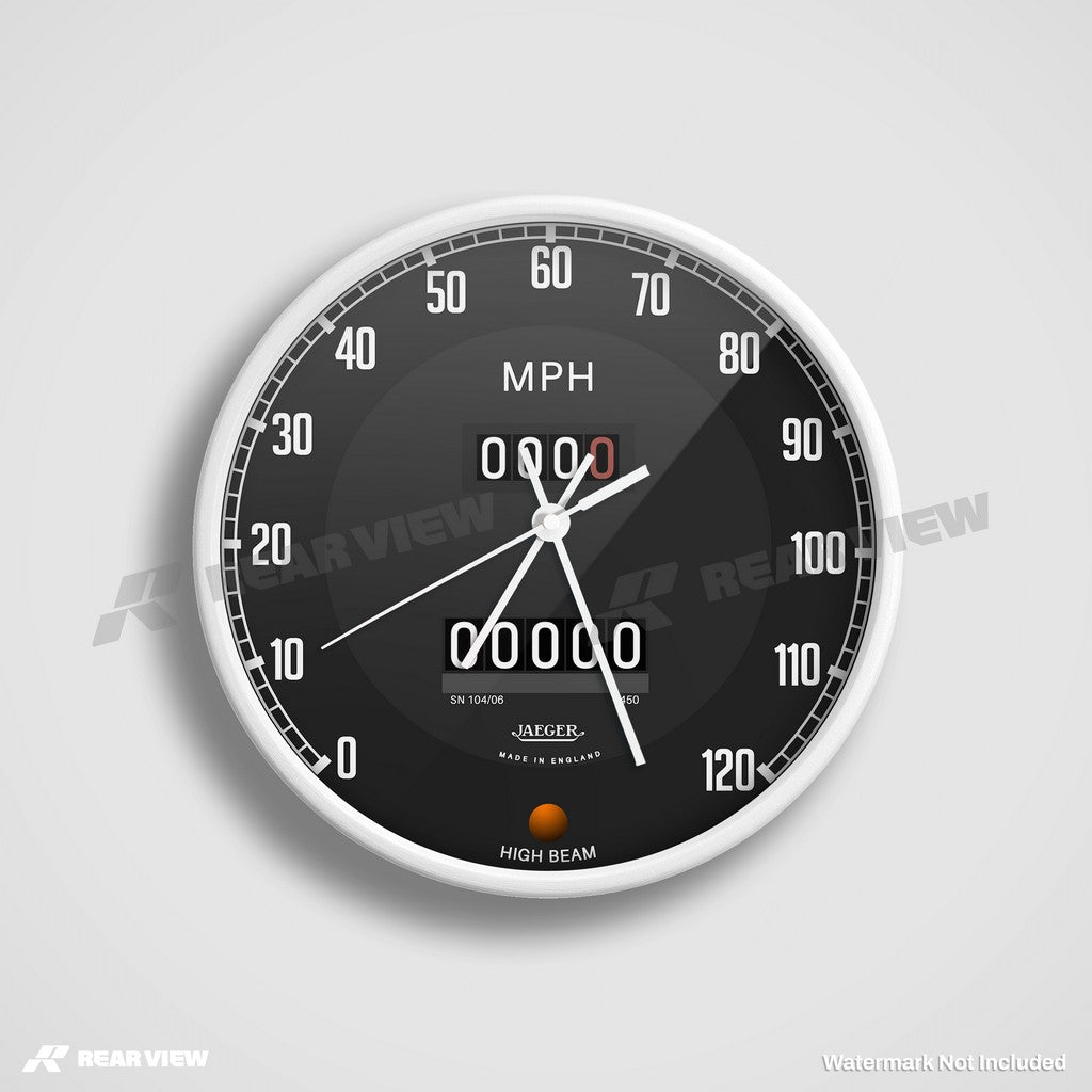 1955 MG Speed Dial - Grey Clock