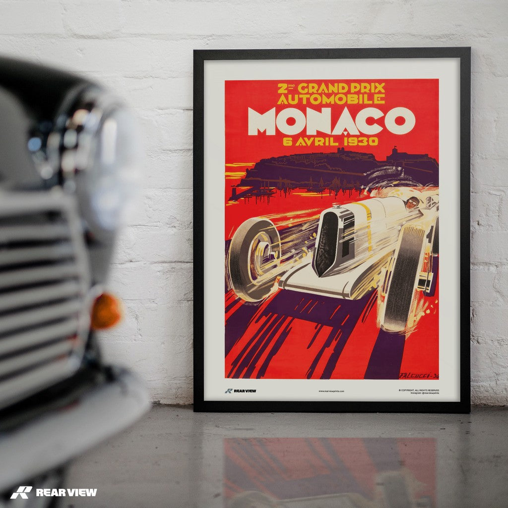 Vintage Grand Prix 1930 - Monaco Art Print