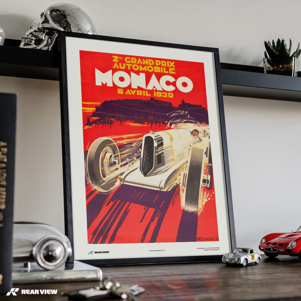 Vintage Grand Prix 1930 - Monaco Art Print