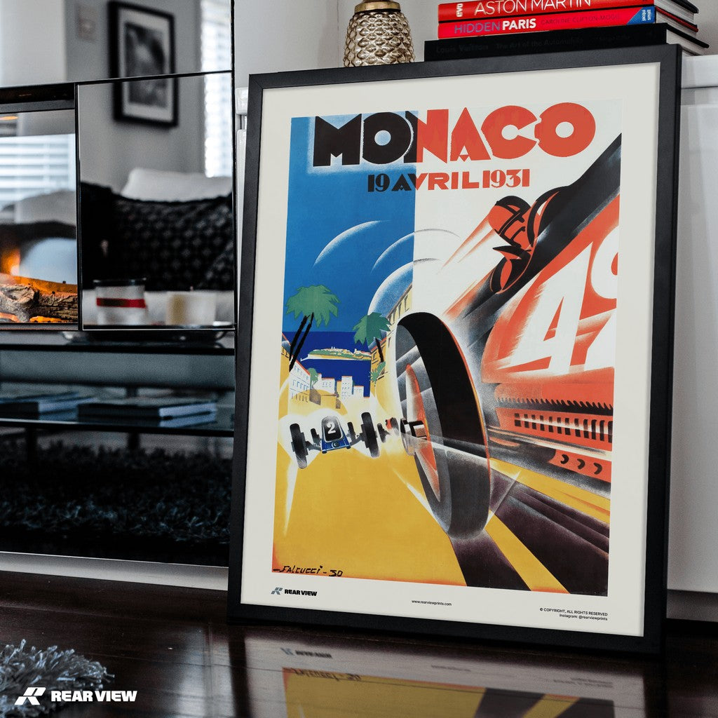 Vintage Grand Prix 1931 - Monaco Art Print
