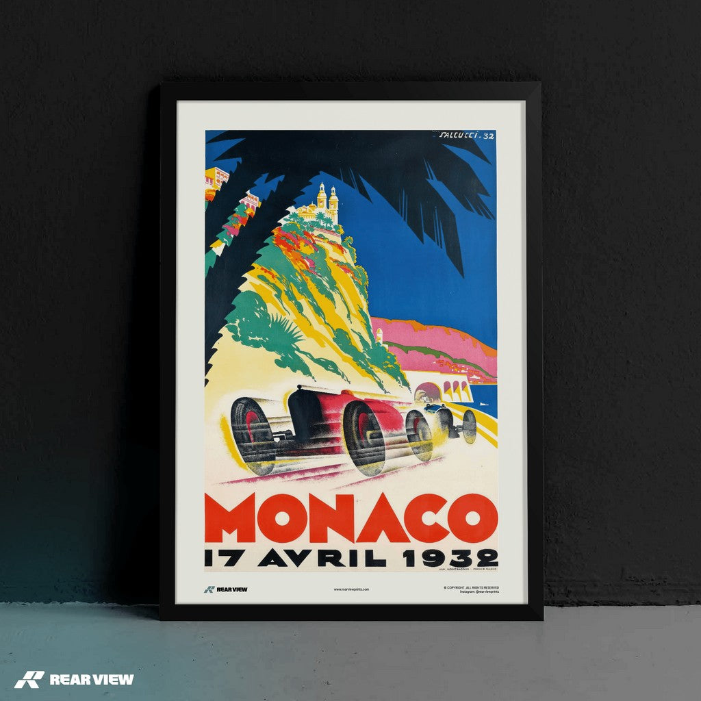 Vintage Grand Prix 1932 - Monaco Art Print