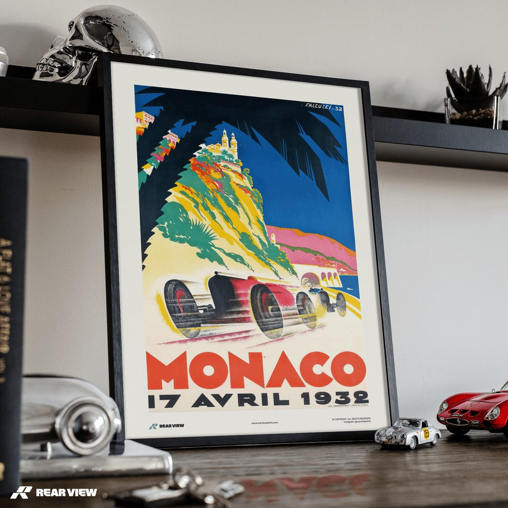 Vintage Grand Prix 1932 - Monaco Art Print