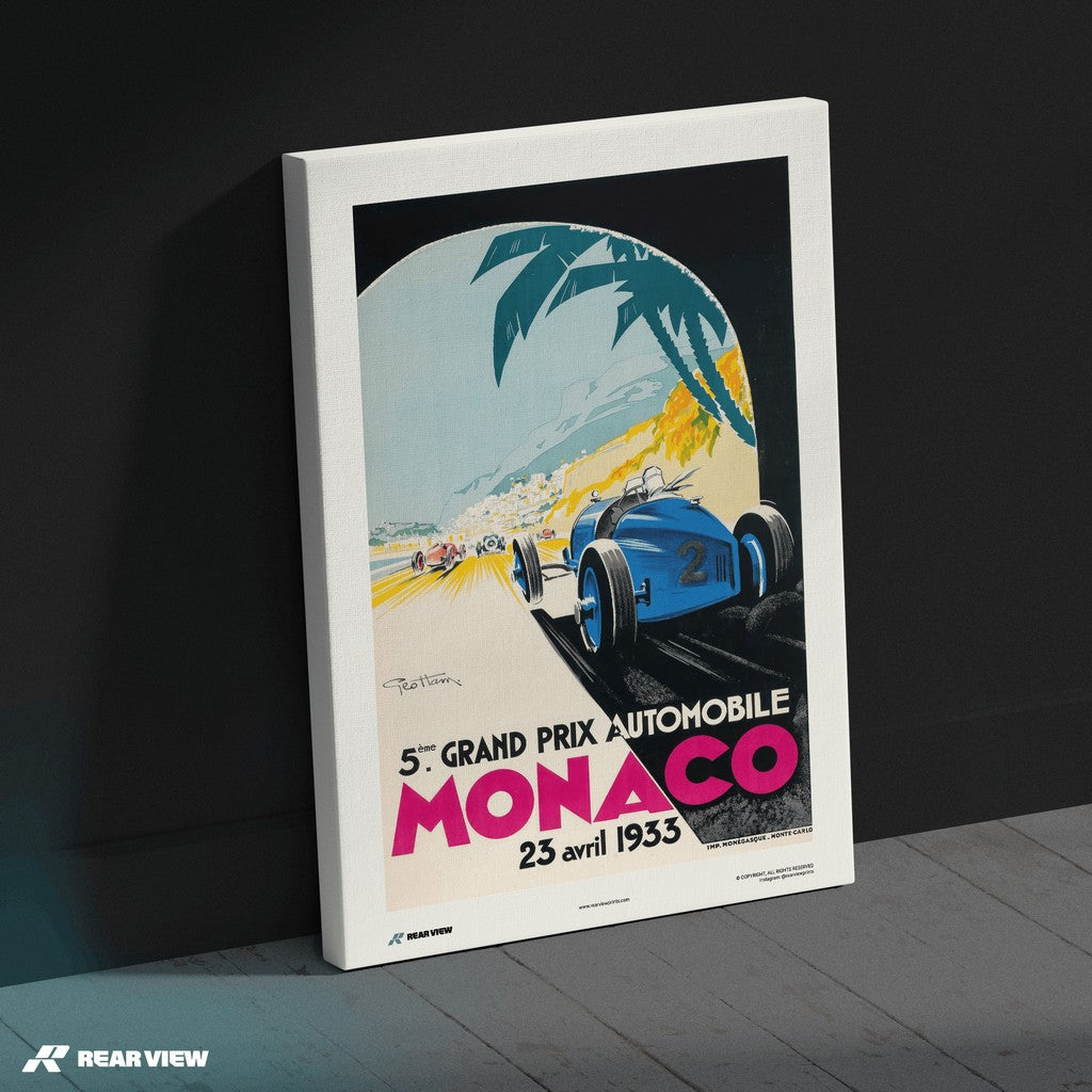 Vintage Grand Prix 1933 - Monaco Art Print