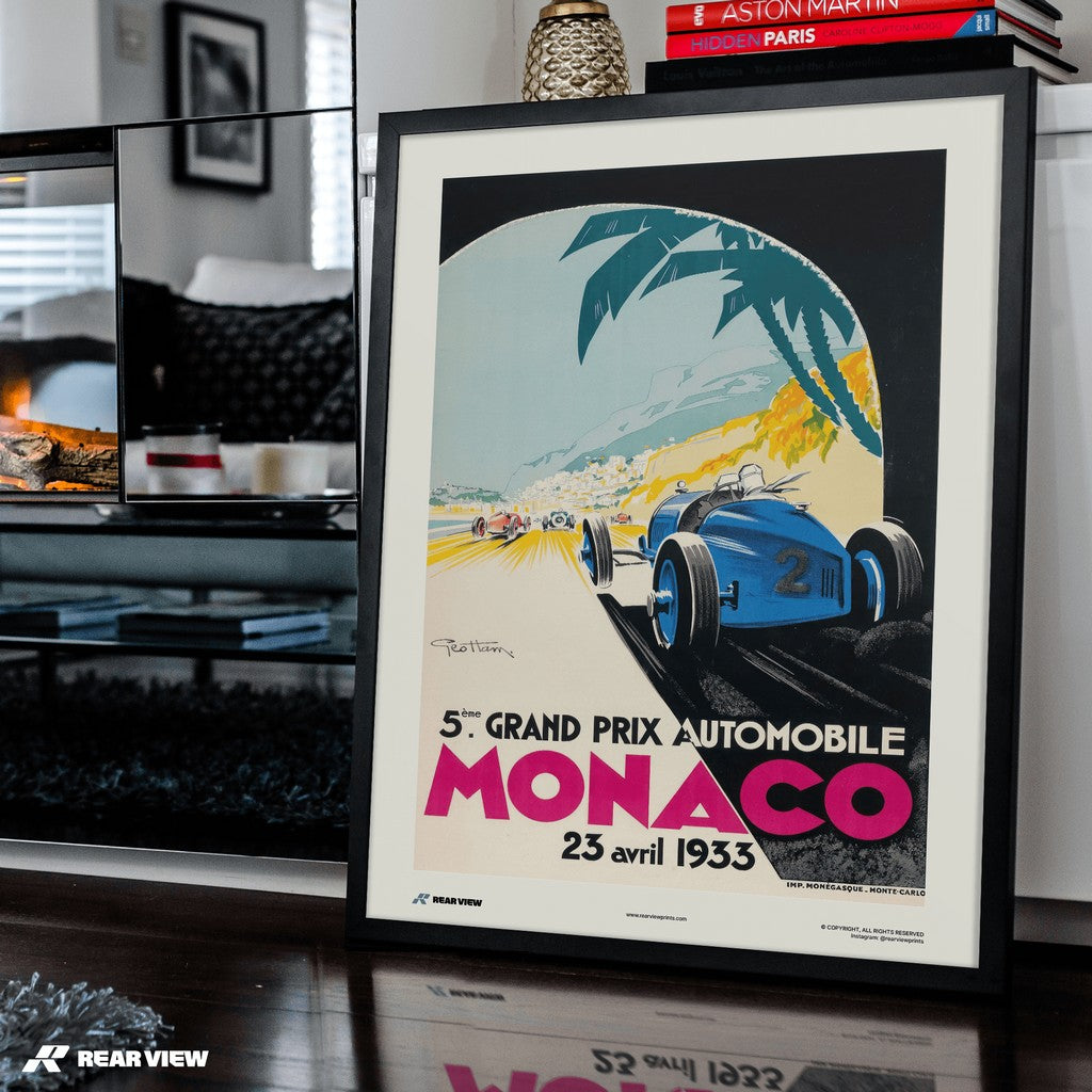 Vintage Grand Prix 1933 - Monaco Art Print