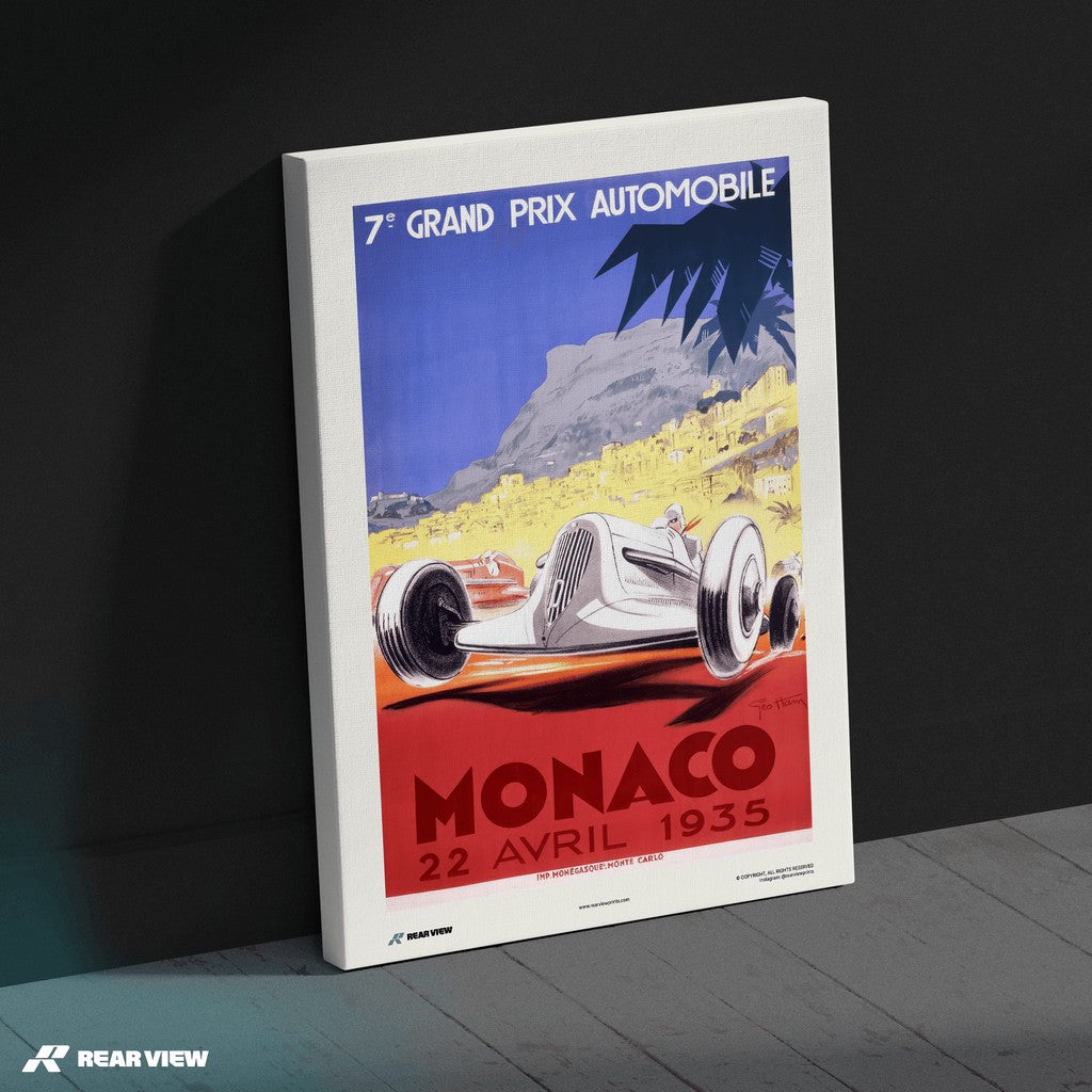 Vintage Grand Prix 1935 - Monaco Art Print