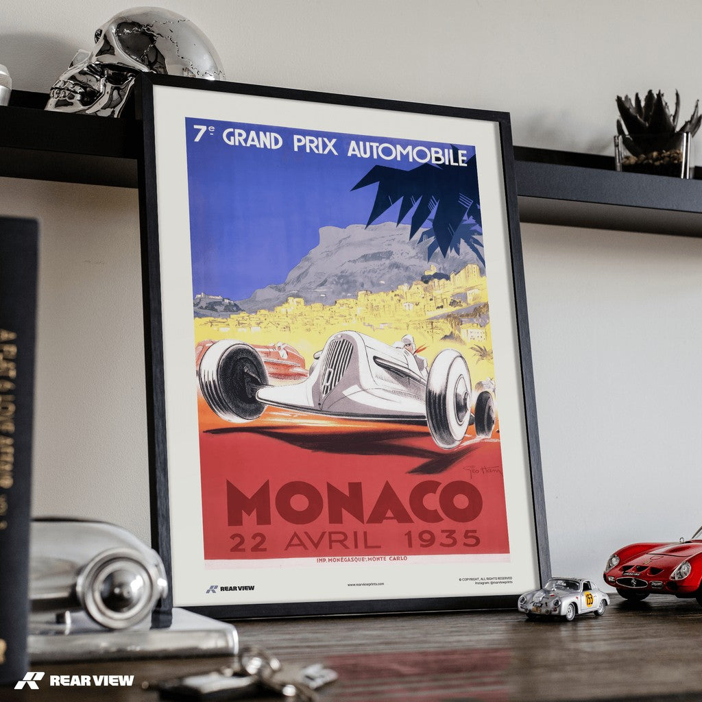 Vintage Grand Prix 1935 - Monaco Art Print