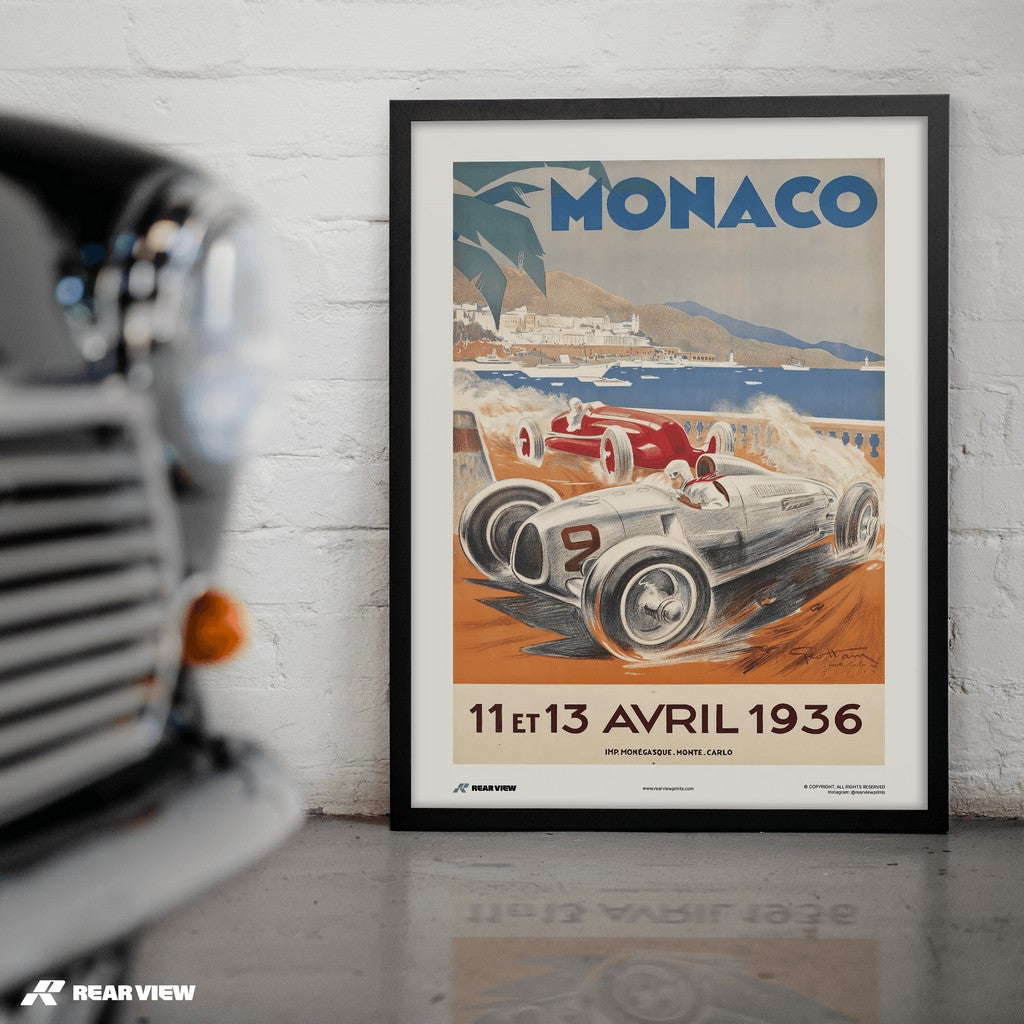 Vintage Grand Prix 1936 - Monaco Art Print