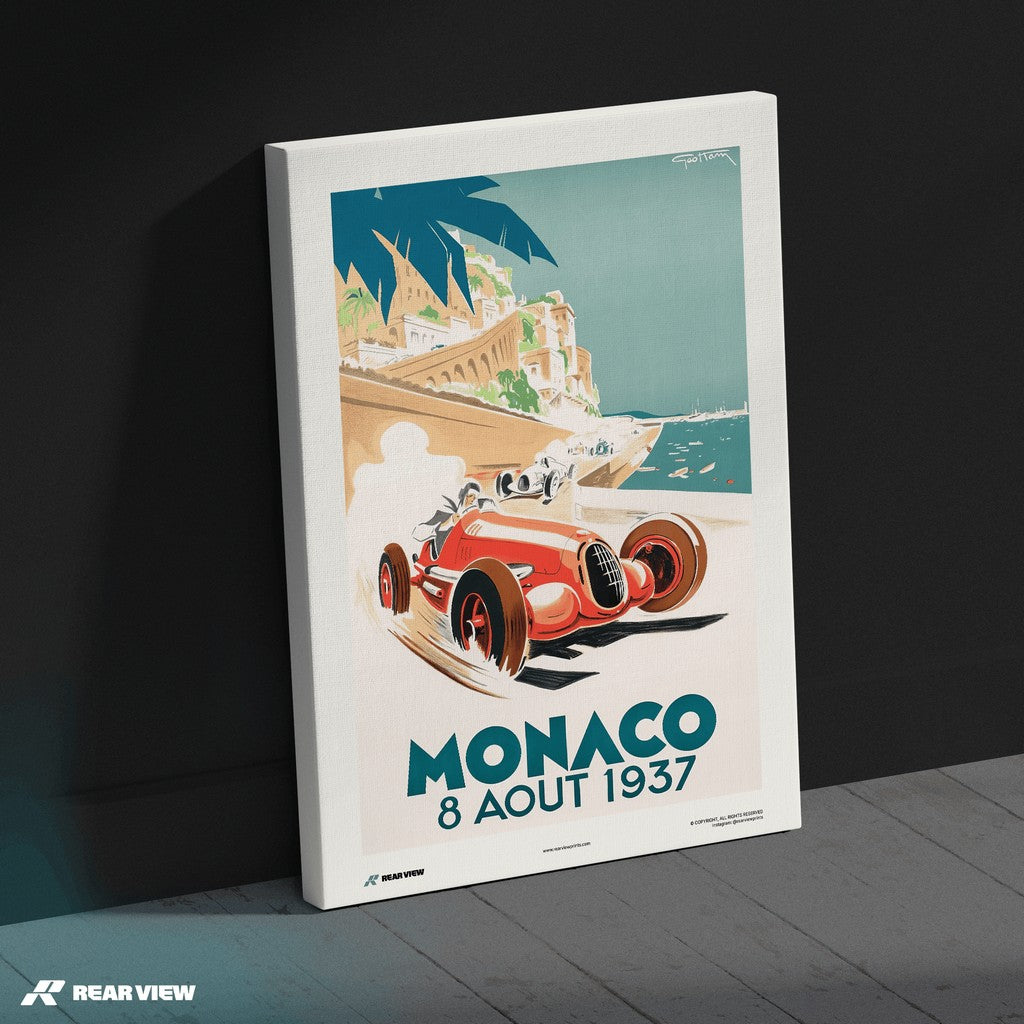 Vintage Grand Prix 1937 - Monaco Art Print