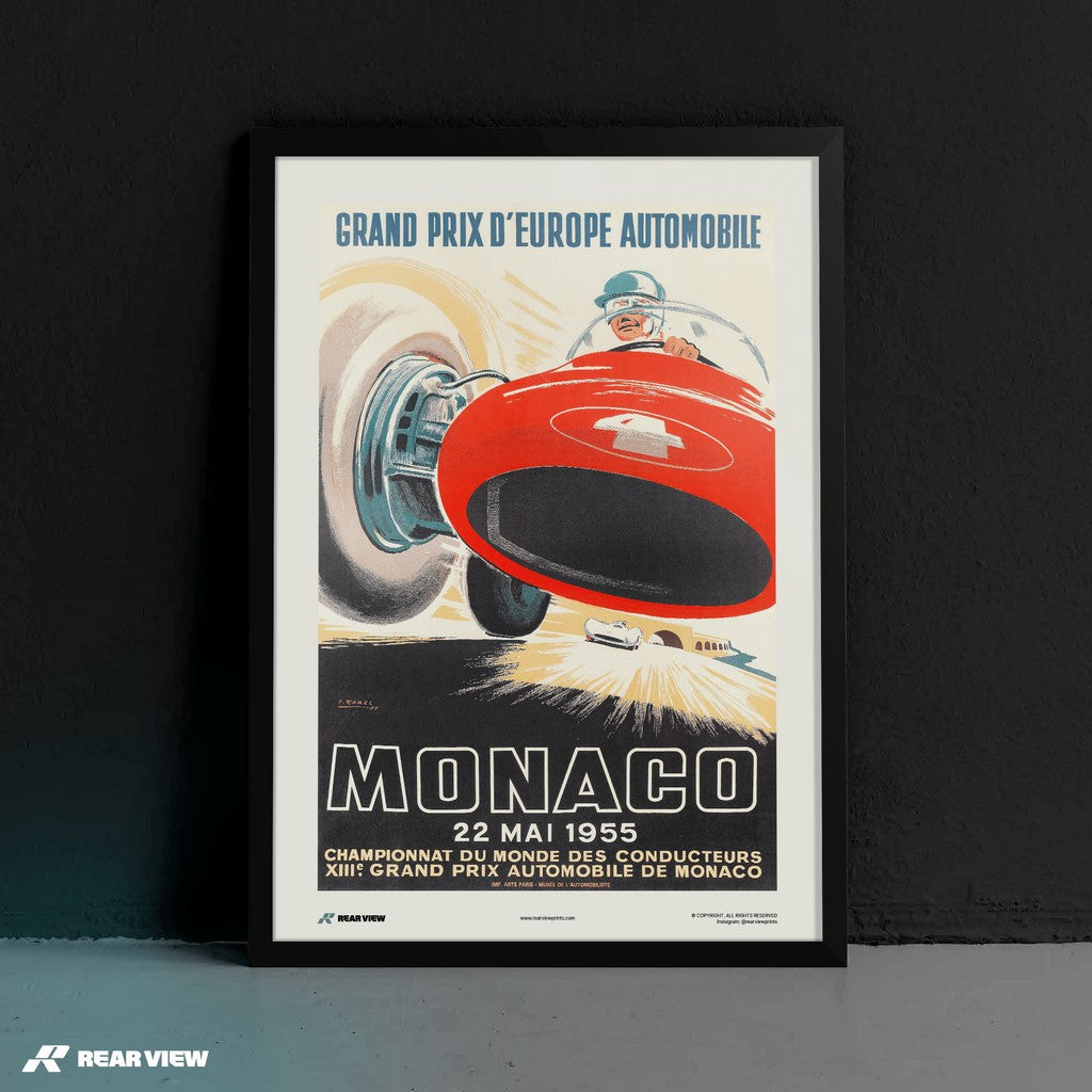 Vintage Grand Prix 1955 - Monaco Art Print