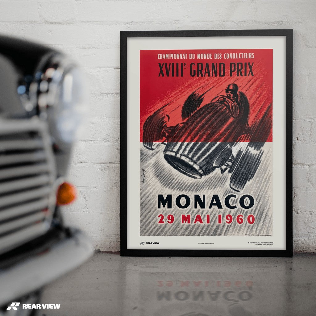 Vintage Grand Prix 1960 - Monaco Art Print