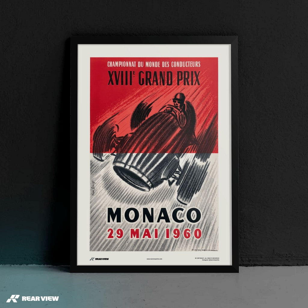 Vintage Grand Prix 1960 - Monaco Art Print