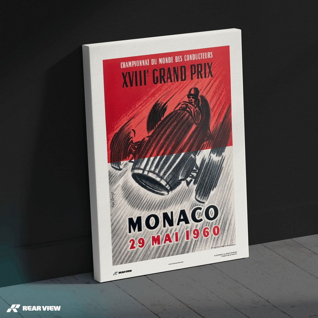 Vintage Grand Prix 1960 - Monaco Art Print