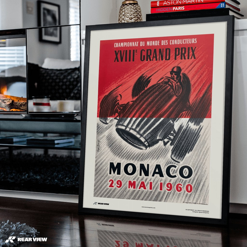 Vintage Grand Prix 1960 - Monaco Art Print