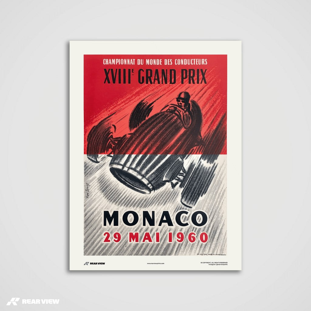 Vintage Grand Prix 1960 - Monaco Art Print