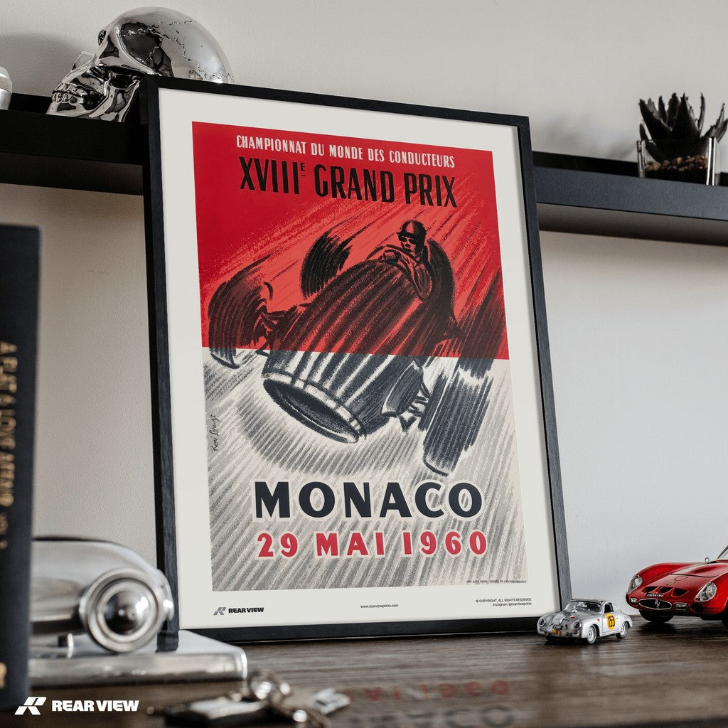 Vintage Grand Prix 1960 - Monaco Art Print